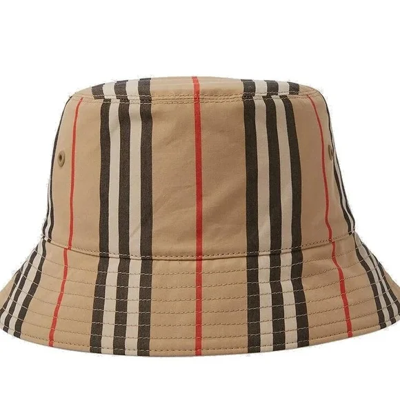 Burberry Reversible Check Bucket Hat - Picture 1 of 12